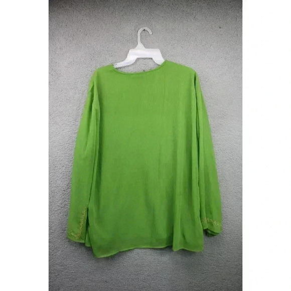 Jane Ashley Women's Tunic Belled Sleeves-Size 2X-Boho-Hippy - Picture 8 of 10